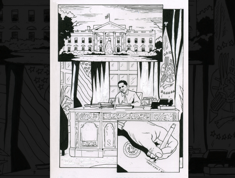 Illustration for article titled Obama Sends Publisher Collection Of Pages For Presidential Graphic Novel
